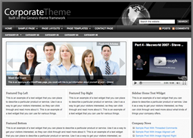 corporate website layout