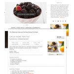 food recipe web design theme image