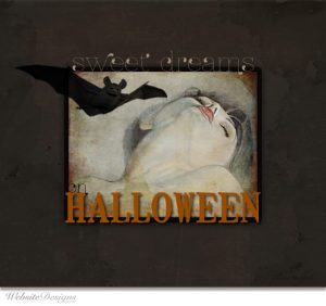 square halloween ecard design
